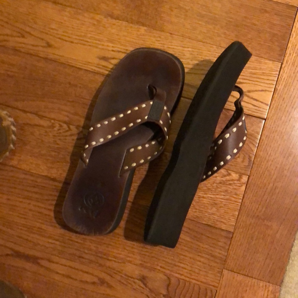 Reef brown flip flops